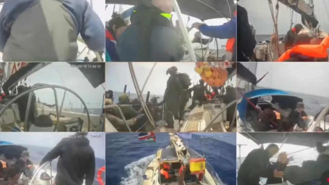 Israel intercepta varias embarcaci&oacute;ns da Global Sumud Flotilla. (Foto: Global Sumud Flotilla)