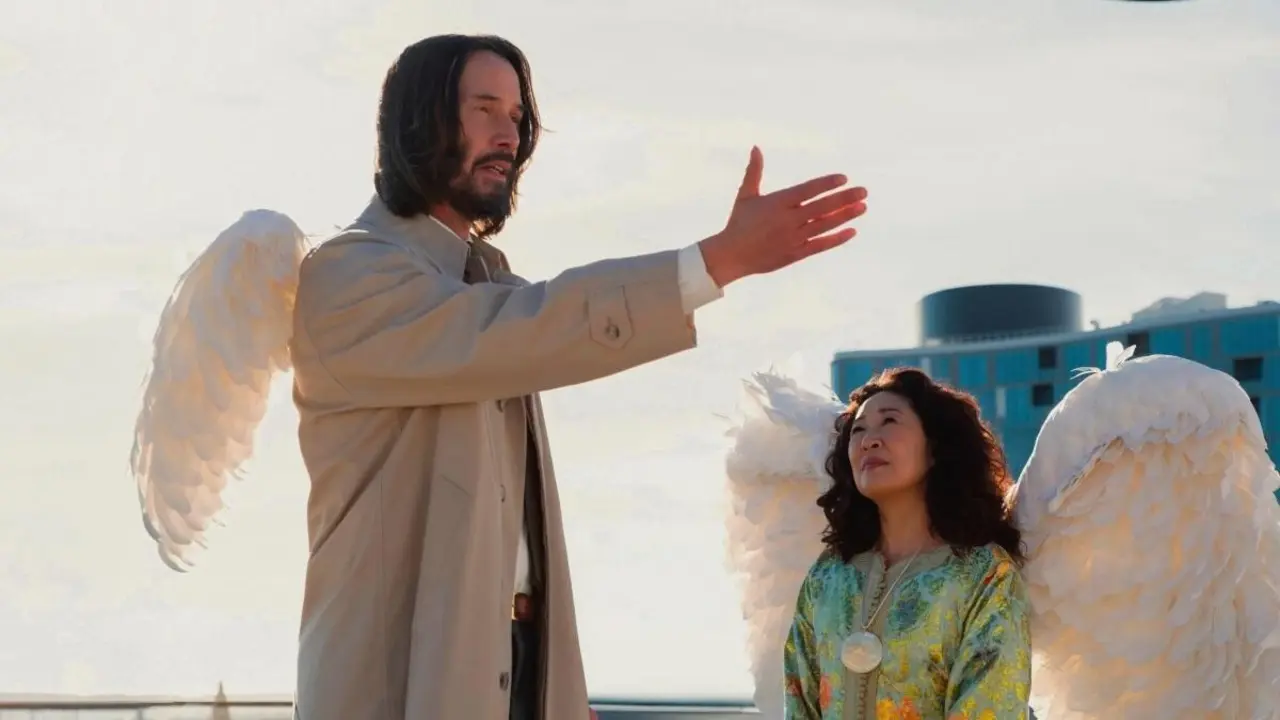 Keanu Reeves e Sandra Oh.