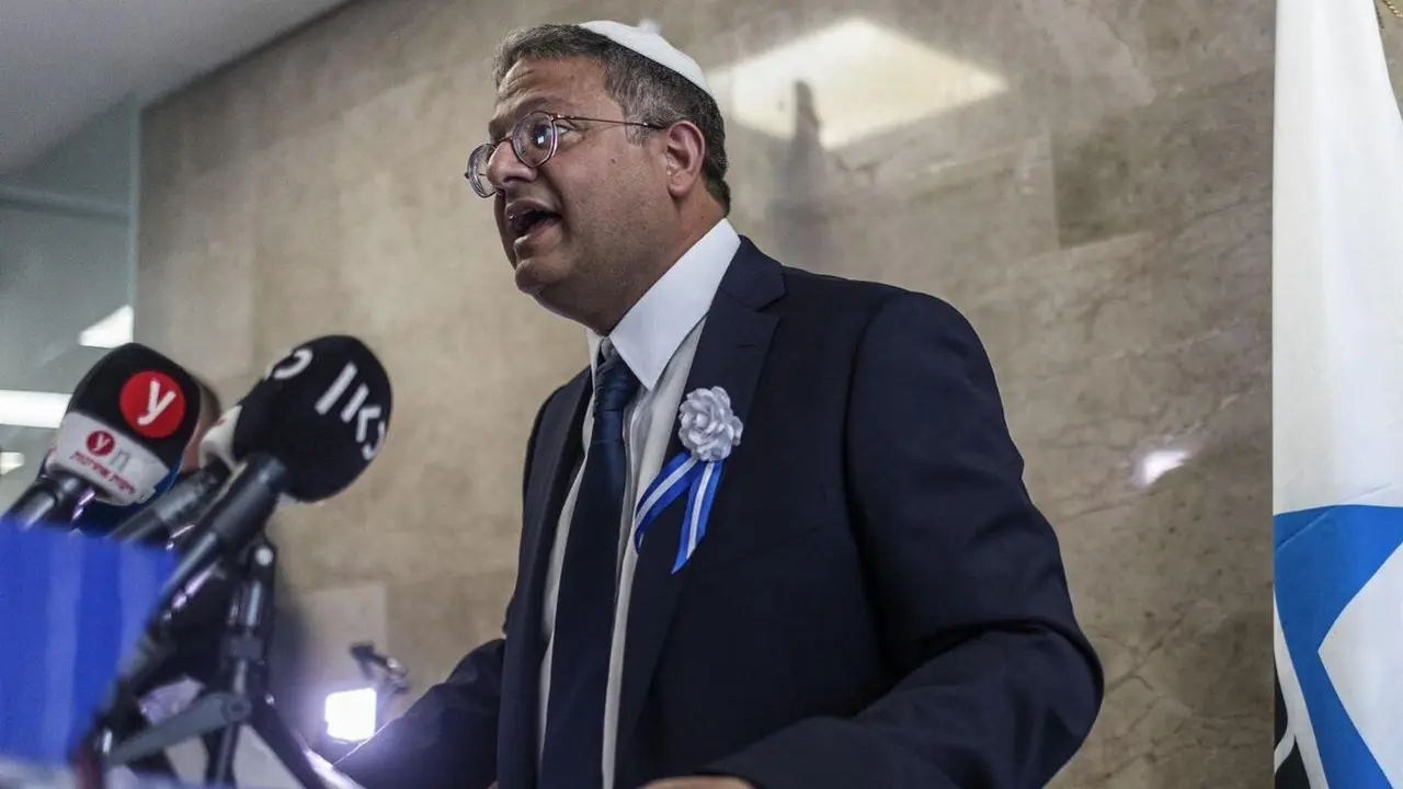 O ministro israel&iacute; Ben Gvir. (Foto:  Ilia Yefimovich/dpa)