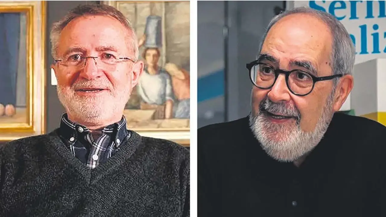Xos&eacute; Ram&oacute;n Freixeiro Mato e Manuel Ferreiro. (Fotos. AELG + Clara Xantinha)