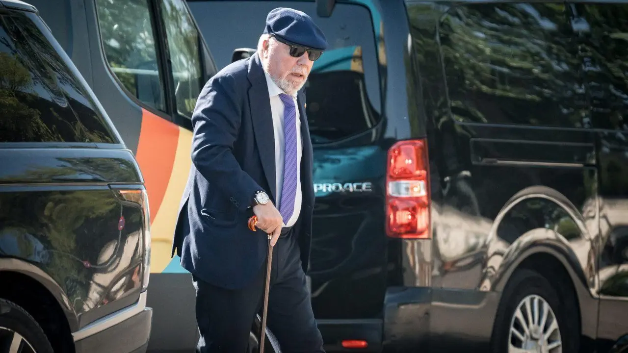 O ex comisario xubilado e investigado pola 'Operaci&oacute;n Kitchen', Jos&eacute; Manuel Villarejo, esta segunda feira 1 de xu&ntilde;o. (Foto: Diego Radam&eacute;s / Europa Press)
