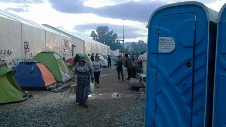Campo persoas refuxiadas de Idomeni