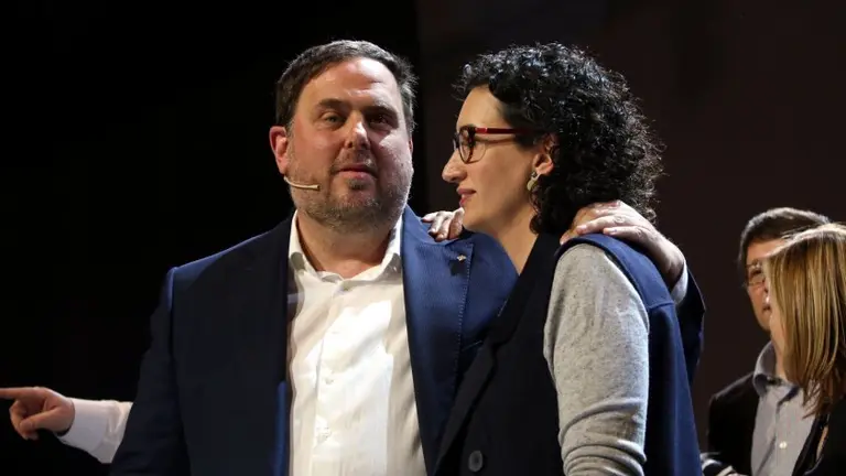 Oriol Junquera e Marta Rovira (Imaxe: ERC)