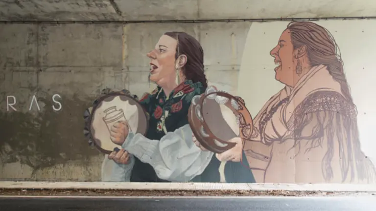 Mural D&uacute;o Amazonas no t&uacute;nel da estrada Luou-Soll&aacute;ns (Teo). Parte 3.