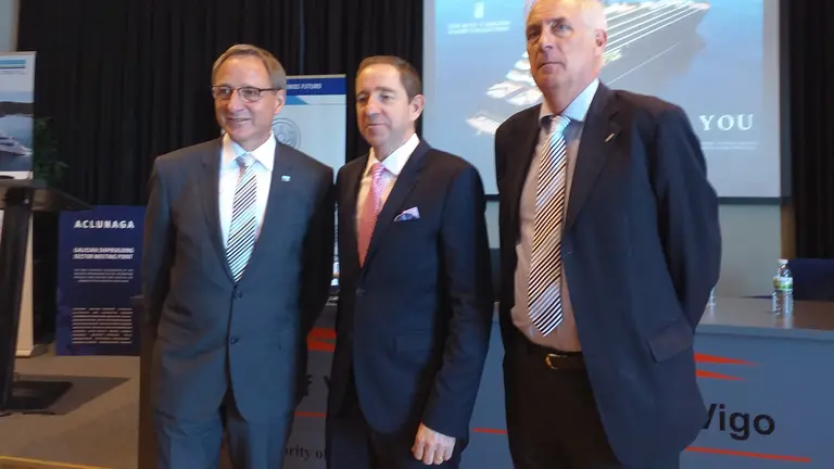 O CEO de Ritz-Carlton, Douglas Pothero, nun acto en Vigo (Europa Press).