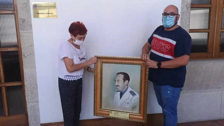 Deputacion retirada retratos lugo franquyismo