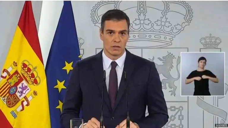 O presidente do Goberno espa&ntilde;ol, Pedro S&aacute;nchez