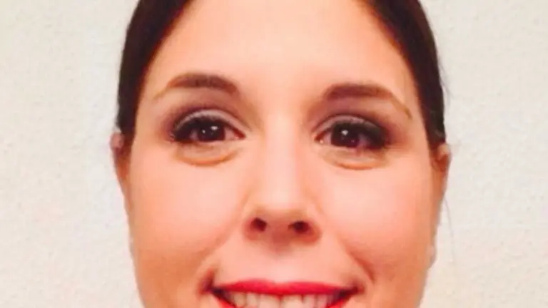 Miriam Jurado, a traballadora despedida por Ryanair (Foto: N&oacute;s Diario).