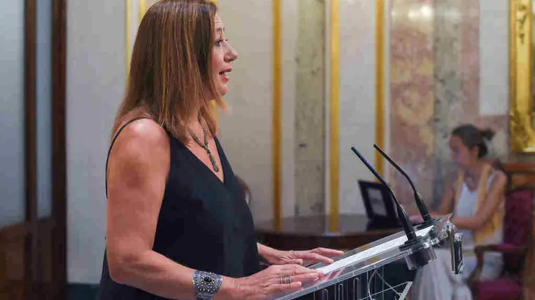A presidenta do Congreso, Francina Armengol,. (Foto: Gustavo Valiente / Europa Press)