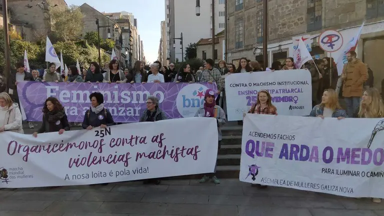 Concentraci&oacute;n este 25 de novembro en Pontevedra. (Foto: N&oacute;s Diario)