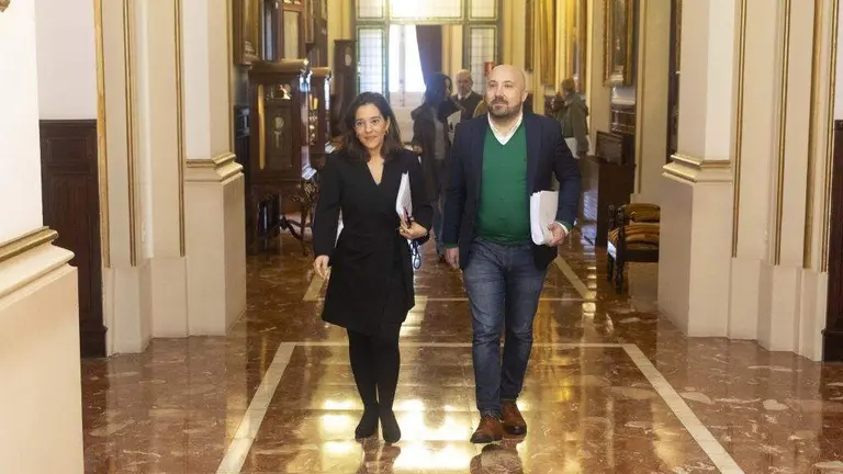 In&eacute;s Rei e Laxe Tu&ntilde;as, esta quinta feira. (Foto: N&oacute;s Diario)