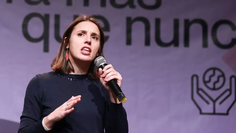 A ex ministra Irene Montero, nun acto de Podemos. (Foto: Roc&iacute;o Ruz / Europa Press)