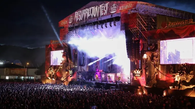 Actuaci&oacute;n de Judas Priest no Resurrection Fest de 2022. (Foto: Carlos Castro / Europa Press)