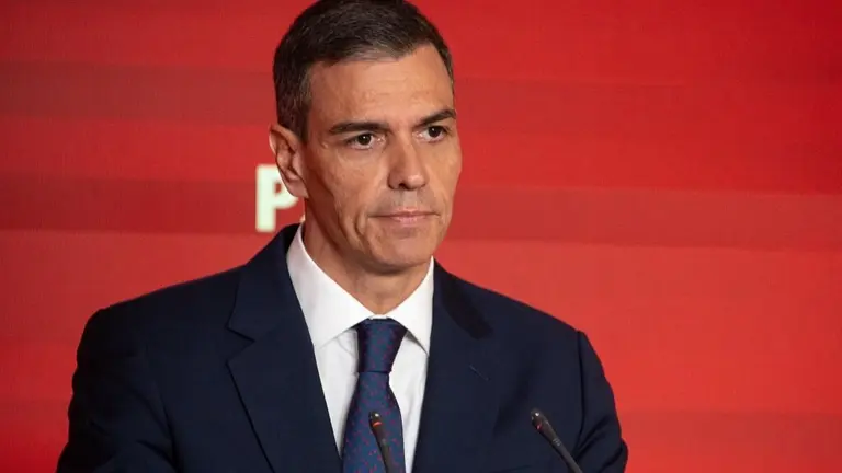 Pedro S&aacute;nchez, o pasado 12 de xu&ntilde;o na sede do PSOE. (Foto: Gabriel Luengas / Europa Press)