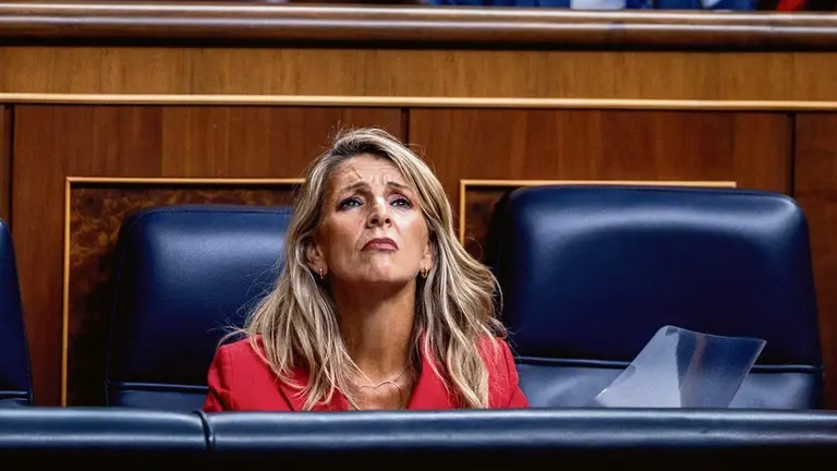 A vicepresidenta segunda e ministra de Traballo, Yolanda D&iacute;az, este 9 de setembro. (Foto: Europa Press)
