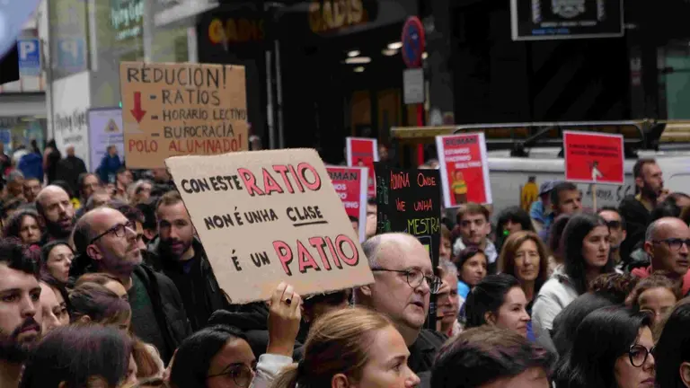 Mobilizaci&oacute;n en Ourense. (Foto: N&oacute;s Diario)