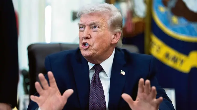 O presidente dos EUA, Donald Trump. (Foto: Europa Press / Contacto / Aaron Schwartz - Pool via CN)