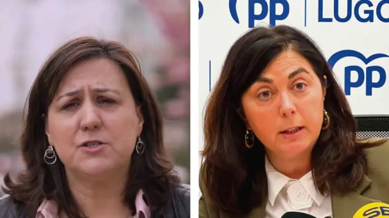&Aacute; esquerda, Mar&iacute;a Reigosa, &aacute; dereita, Elena Candia  (Foto: N&oacute;s Diario)