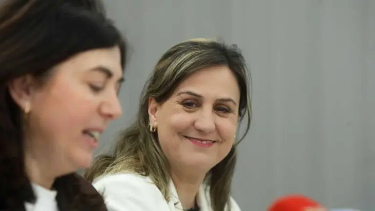 Elena Candia e Mar&iacute;a Reigosa, esta cuarta feira. (Foto: Carlos Castro / Europa Press)