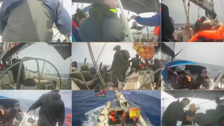Israel intercepta varias embarcaci&oacute;ns da Global Sumud Flotilla. (Foto: Global Sumud Flotilla)