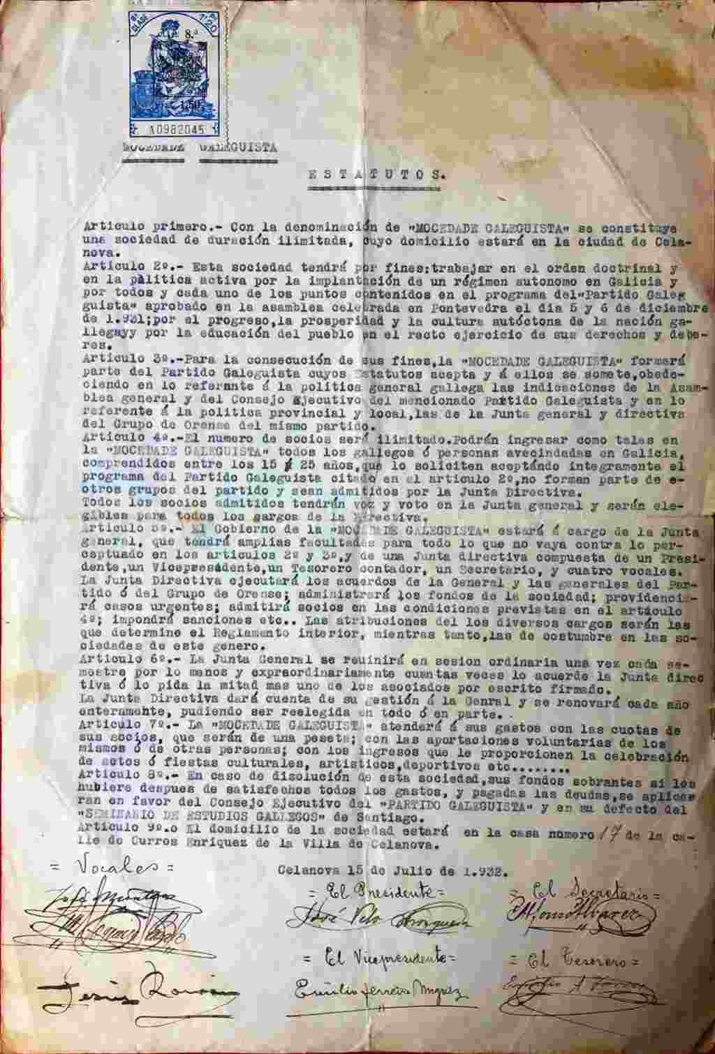 Acta de constitución