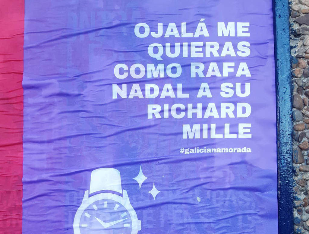 “Ojalá me quieras como Rafa Nadal a su Richard Mille”, campaña en castelán para o San Valentín co apoio da Xunta