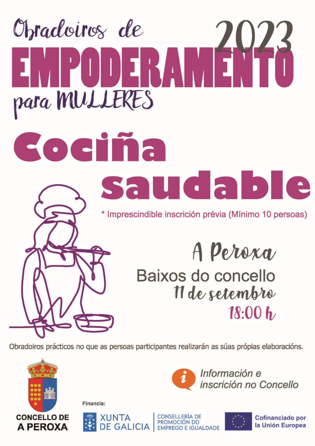 O cartaz da actividade (Concello da Peroxa).