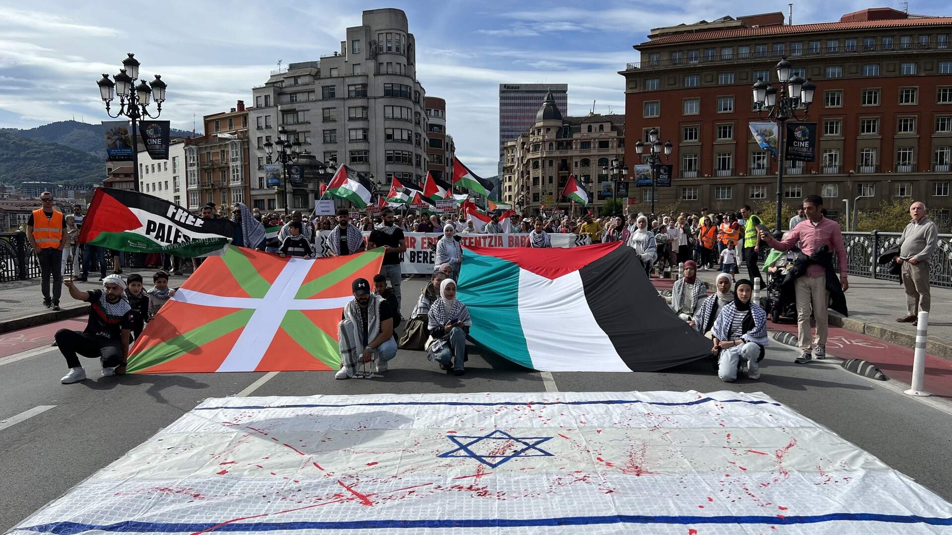 Manifestación en solidariedade co pobo palestino, este sábado en Bilbo. (Foto: Europa Press)

EUROPA PRESS
05/10/2024