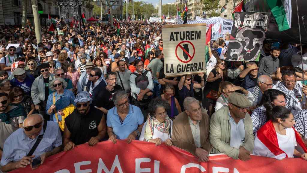 Manifestación en Barcelona. (Foto: Lorena Sopena / Europa Press)