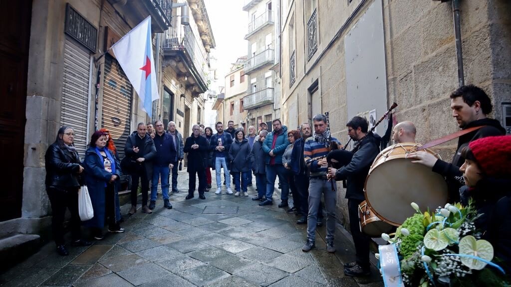 Acto de homenaxe a Rosalía decorrido este sábado en Vigo. (Foto: Nós Diario)