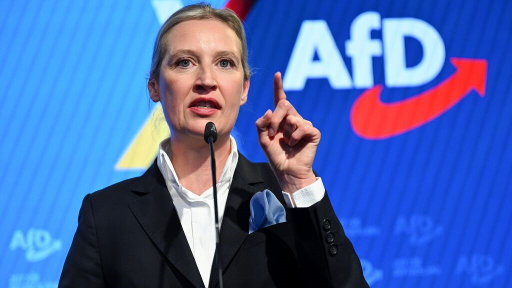 Alice Weidel, lider de AfD, ofreceuse a formar goberno cos conservadores. (Foto: Soeren Stache / dpa)