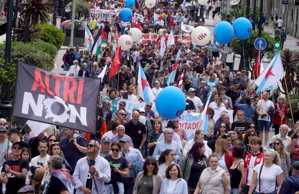 Manifestación da CIG en Vigo. (Foto: Javier Vázquez / Europa Press)