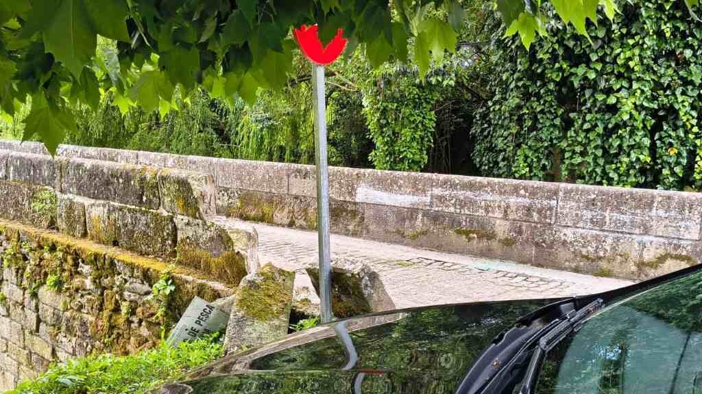 Estado da ponte tras o choque do autobús. (Foto: Cedida)