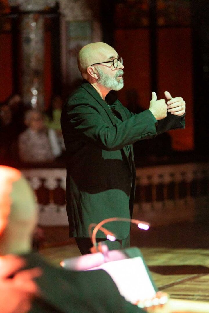 Xavier Alern durante unha actuación no Palau da Música, en Barcelona, en novembro de 2024. (Foto: Opus One)