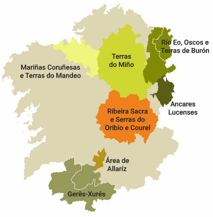 Mapa das Reservas da Biosfera da Galiza. (Foto: Ibader)